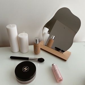 Nordic wavy irregular asymmetrical mirror